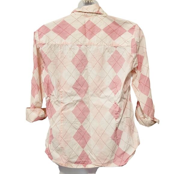 2/$20 Vintage Y2K Penmans Pink Flannel Pattern Buttons Down Shirt Size: Small - Picture 5 of 6